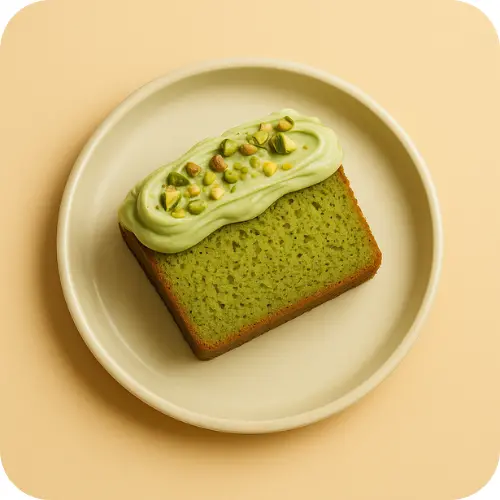 TARTA MATCHA, PISTACHOS